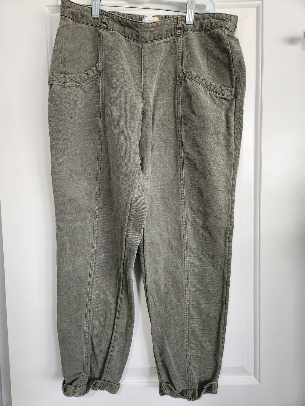 C & C California Casual Olive-Grey Utility Pants